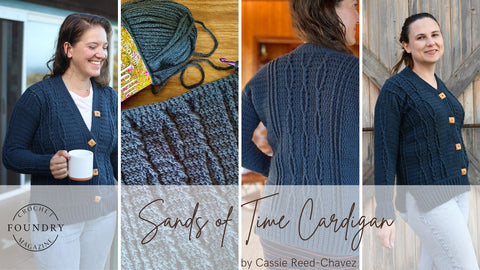 Sands of Time Cardigan collage