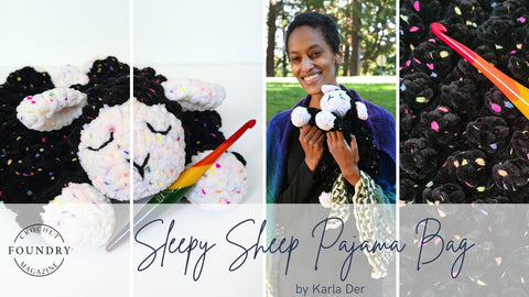 Sleepy Sheep Pajama Bag by Karla Der