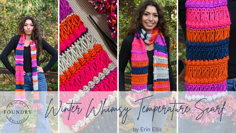 Winter Whimsy Temperature Scarf by Erin Ellis