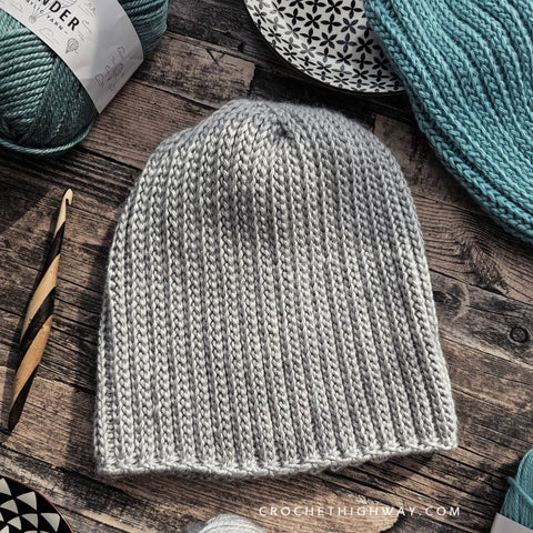 2x2 Crochet Hat Pattern